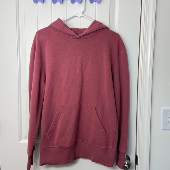 EUC PRIMARK women’s deep pink thick warm pullover hooded pocket sweatshirt‎ M - Picture 1 of 8